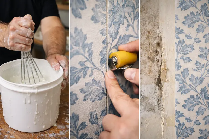 Minh họa thi công tranh dán tường