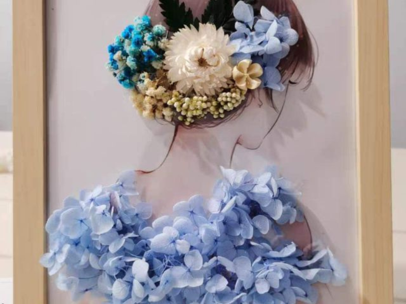 Tranh hoa 3D nổi sang trọng, tạo điểm nhấn độc đáo cho không gian