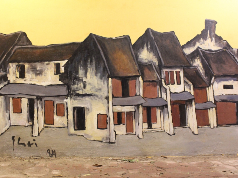 Bức tranh phố cổ Hà Nội