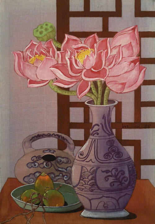 Tranh hoa sen "Liên Tâm"