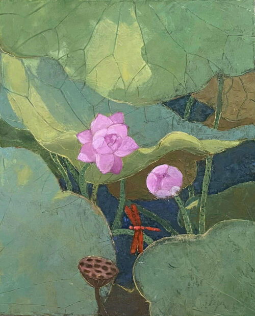 Tranh hoa sen "Liên Hoa 3"