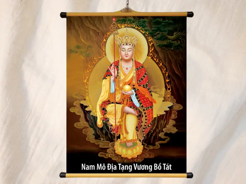 Bức tranh phật Địa Tang Vương Bồ tát
