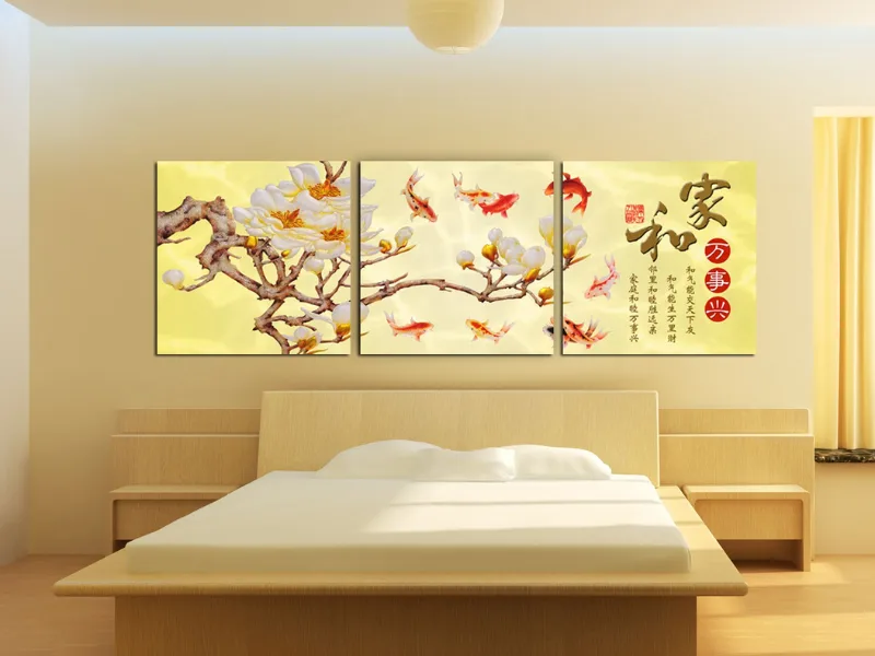 Chất liệu tranh dán tường phòng ngủ