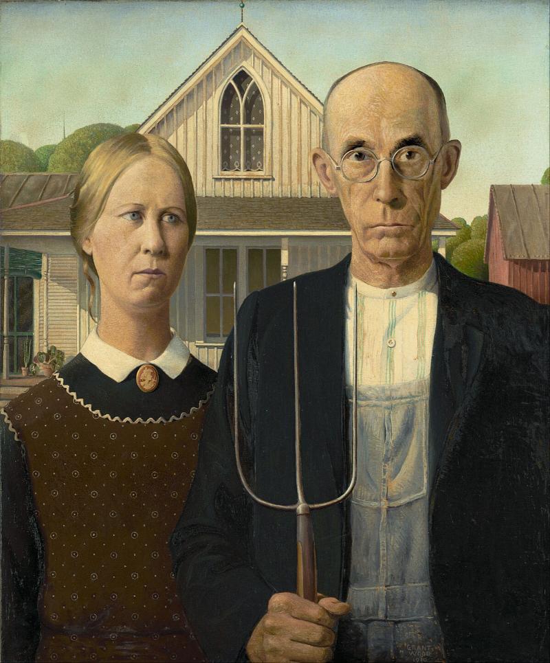 American Gothic – Biểu tượng nước Mỹ trong nghệ thuật hiện đại