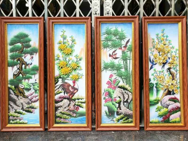 Lưu ý khi treo tranh tứ quý