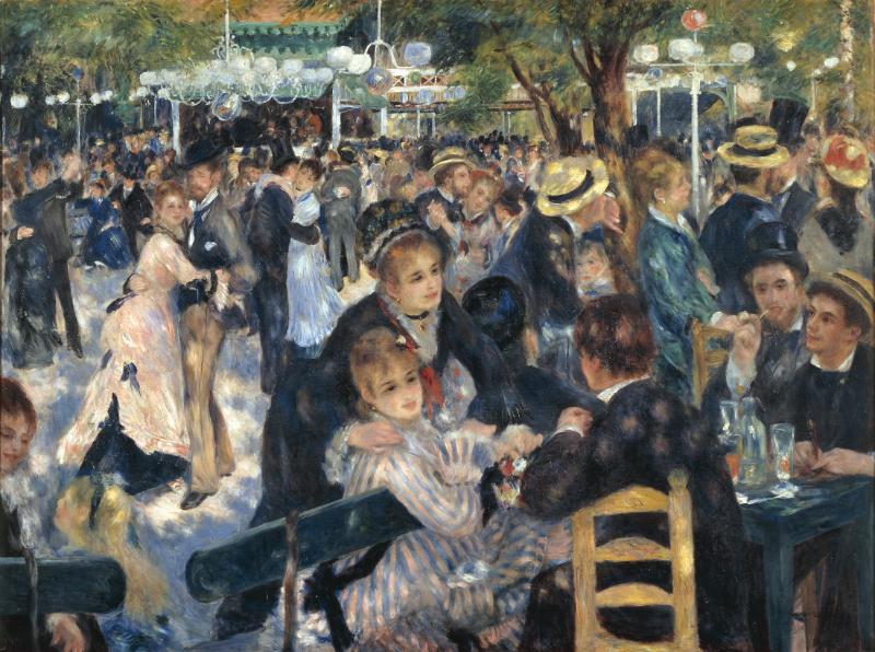 Bal du moulin de la Galette – Vũ hội ngập nắng trong lòng Paris của Renoir