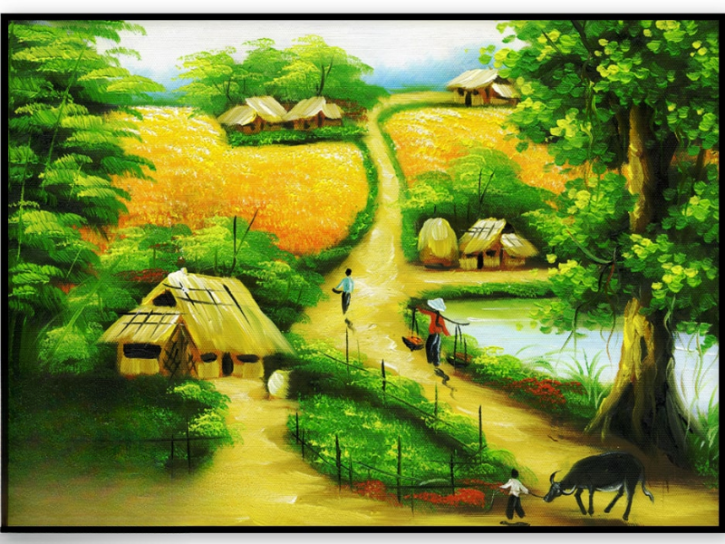 Top 13+ Tranh phong cảnh màu nước đẹp nhất hiện nay - Artnam 2 Tranh phong cảnh màu nước là gì?