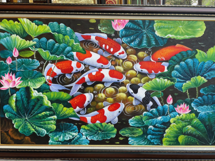 Tranh cửu ngư quần hội là gì?