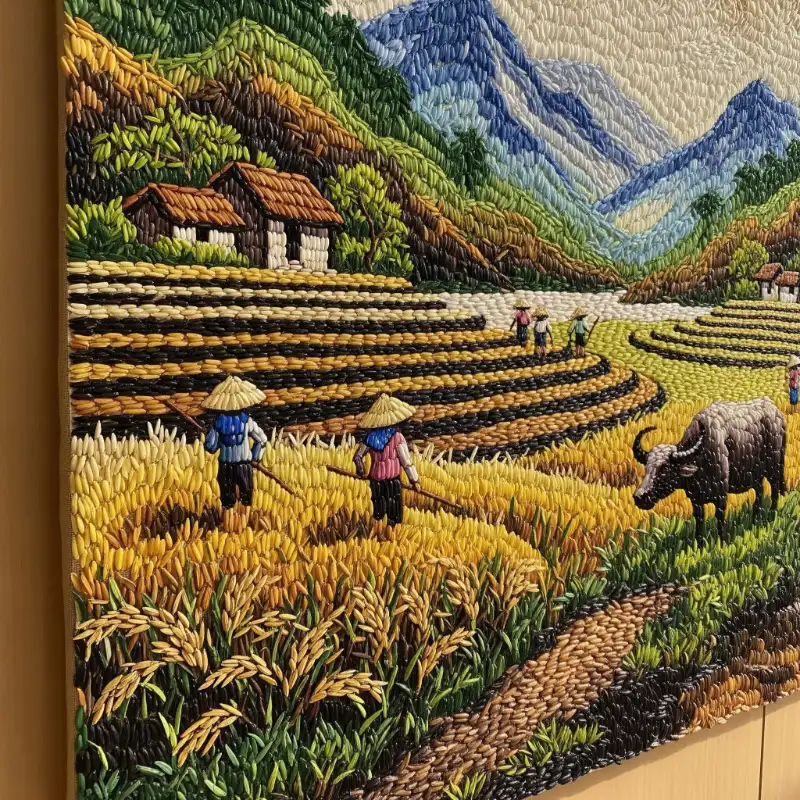 Tranh gạo 10