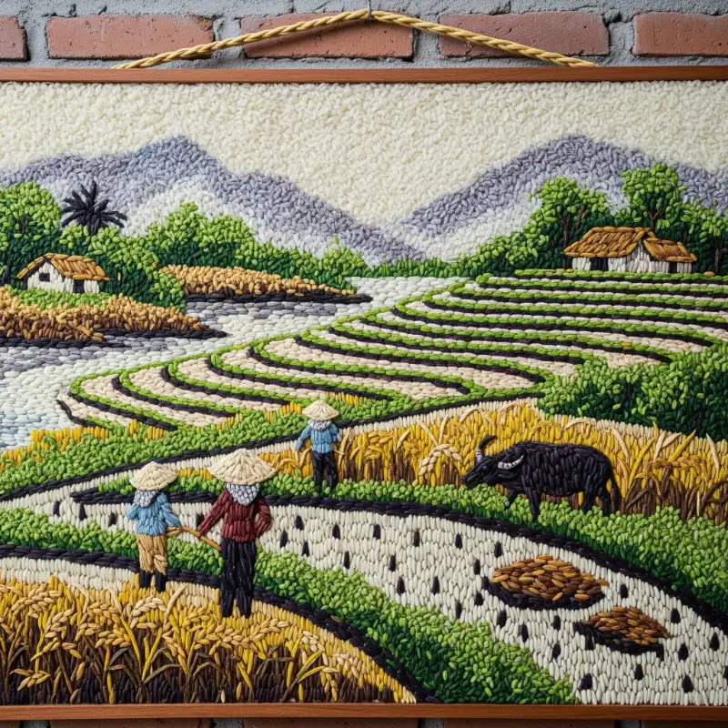 Tranh gạo 11