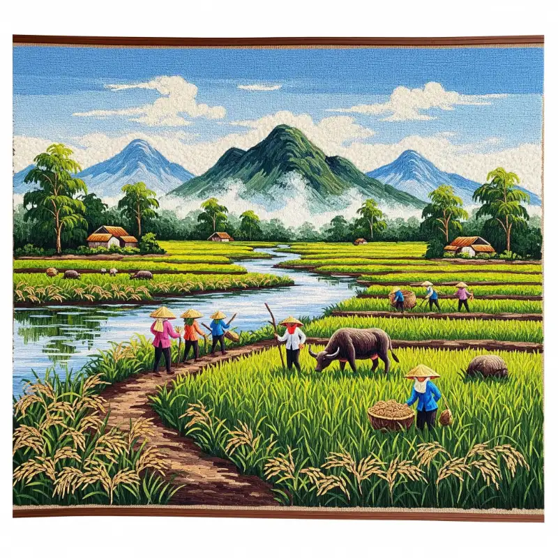 Tranh gạo 13