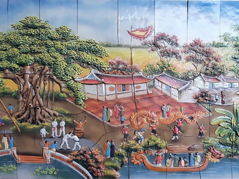 Tranh gốm đắp nổi