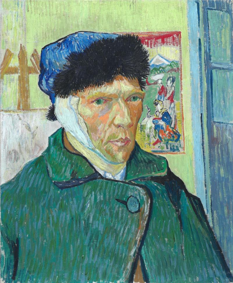 Self-Portrait with Bandaged Ear – Tự họa đau thương và đầy nội tâm của Van Gogh