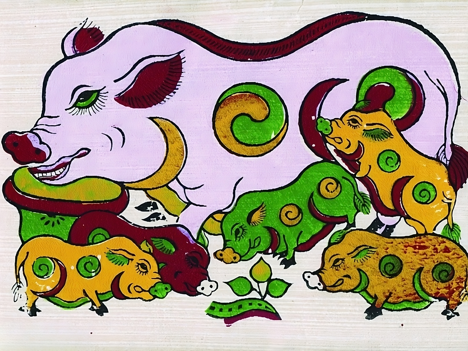 Tranh con lợn