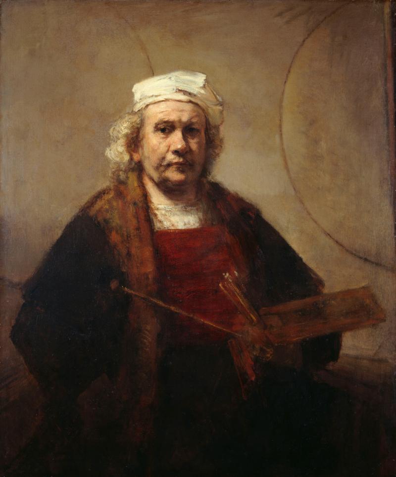Bức tranh chân dung tự họa của họa sĩ Rembrandt