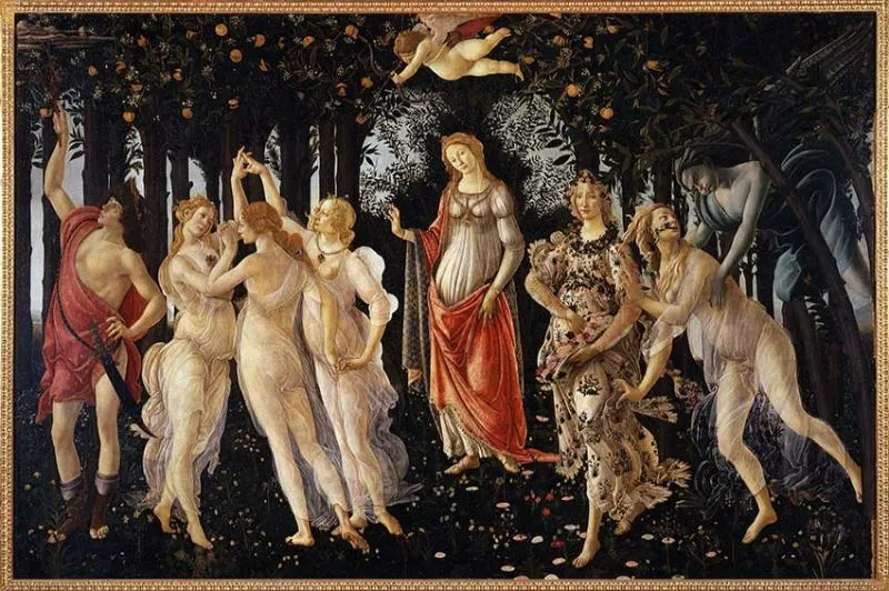 Bức tranh "Mùa xuân" của Sandro Botticelli - một tác phẩm tiêu biểu của thời kỳ Phục Hưng sơ khai