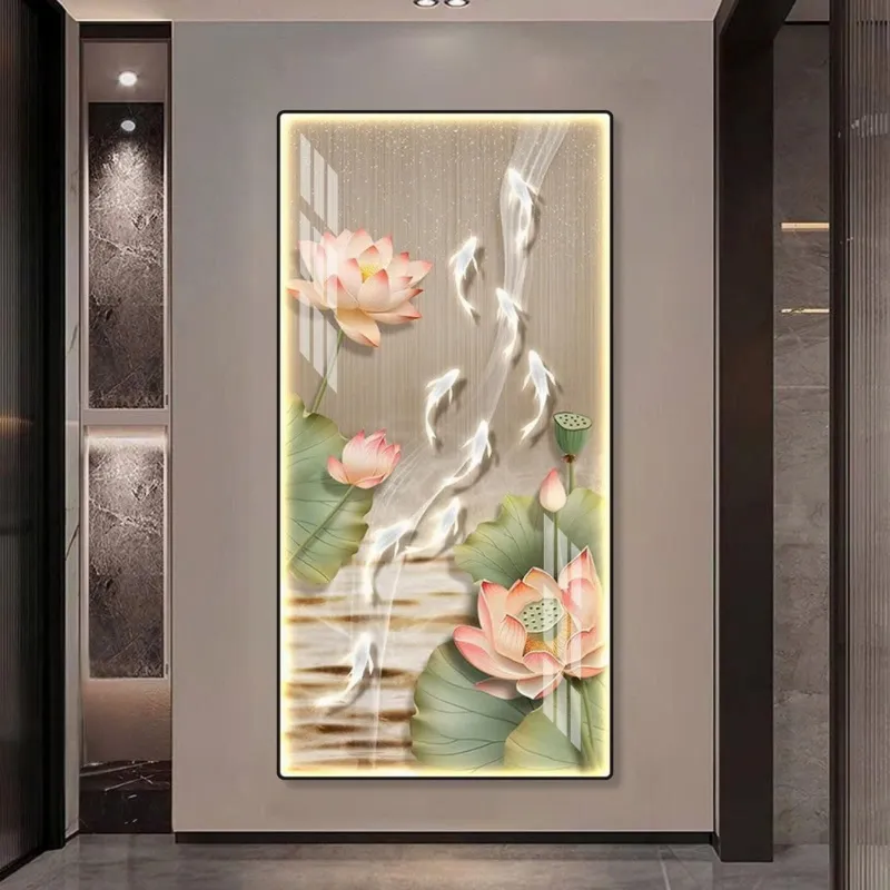 Tranh điện mang hiệu ứng ánh sáng ấn tượng làm nổi bật từng chi tiết và màu sắc của bức tranh