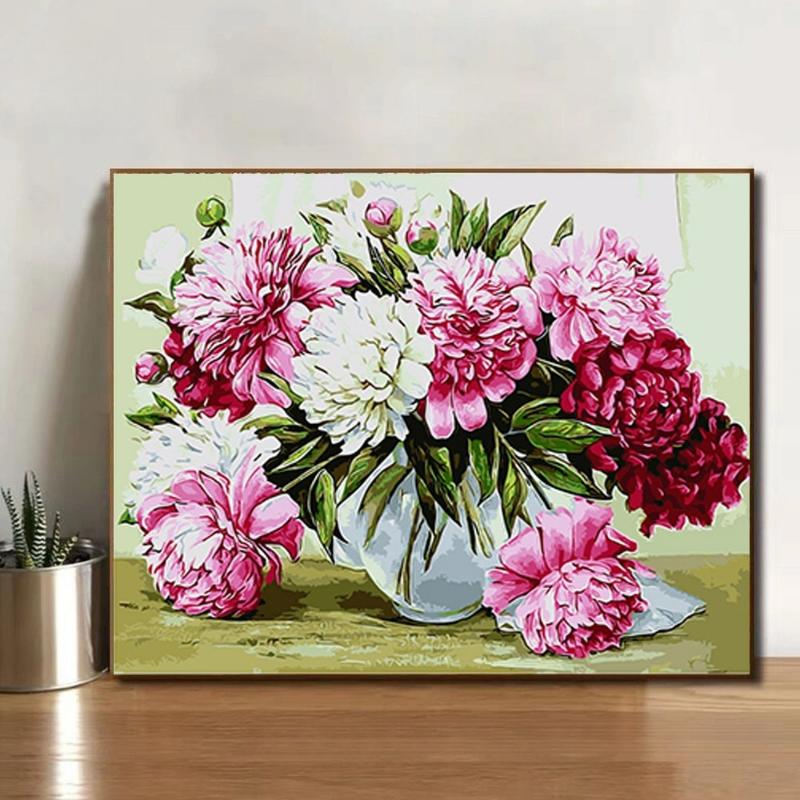 Tranh số hóa hoa mẫu đơn