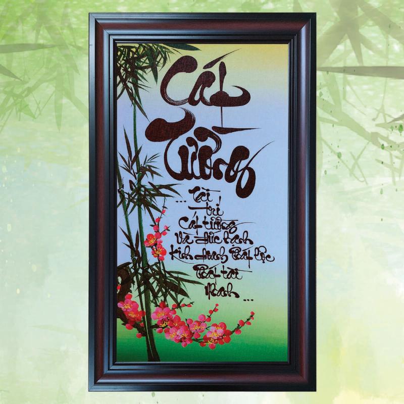 Tranh cát chữ thư pháp “Cát Tường” 