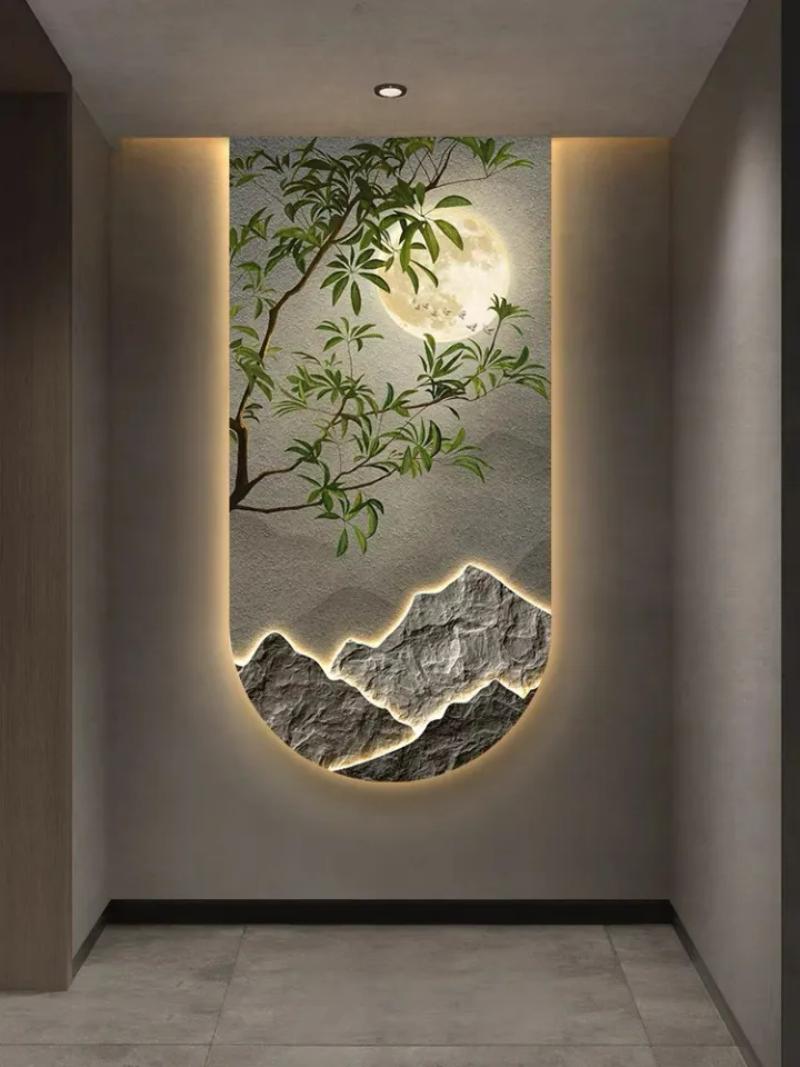 Tranh điện treo tường trăng đêm