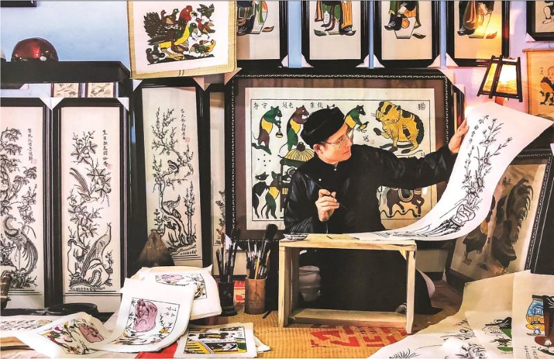 Lễ hội tranh Đông Hồ rộn ràng sắc màu truyền thống