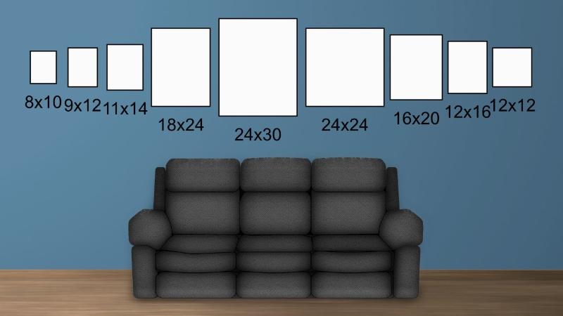 Những kích thước tranh canvas phổ biến hiện nay