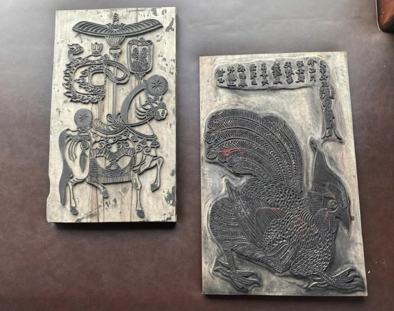 Các bản khắc ván in tranh Kim Hoàng