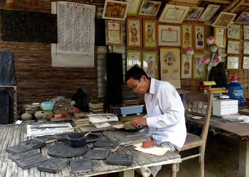 Quy trình chế tác tranh làng Sình