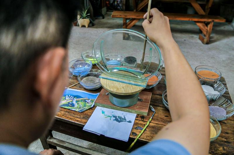 Quy trình làm tranh cát