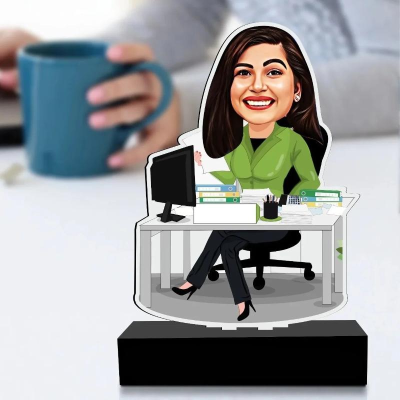 Tranh biếm họa tặng cấp trên