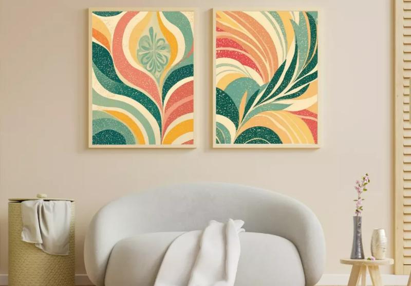 Tranh treo tường canvas phong cách bohemian