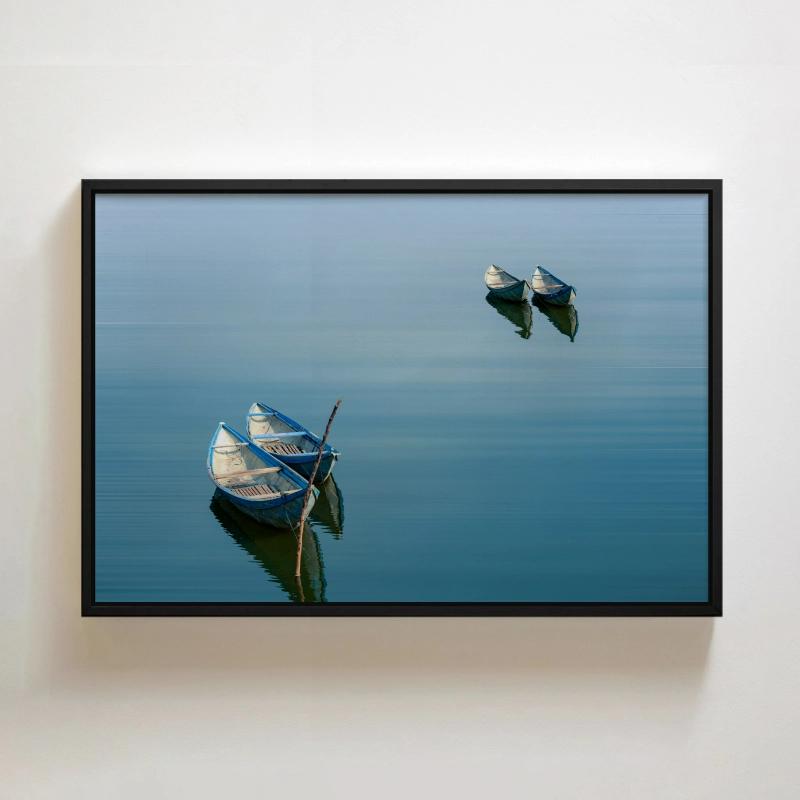 Tranh canvas thuyền buồm yên ả