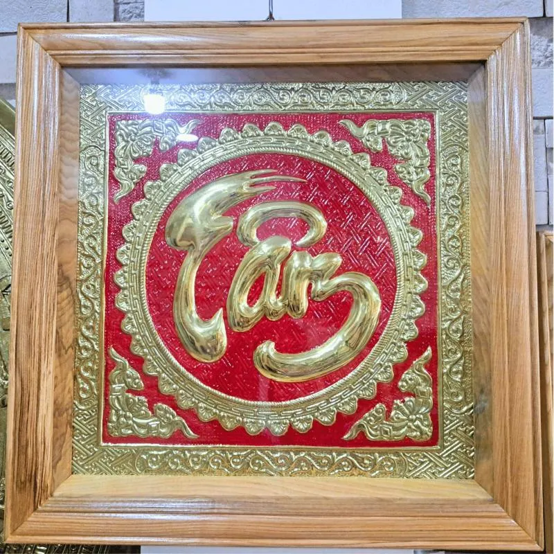 Tranh thờ câu chữ, thể hiện chữ 