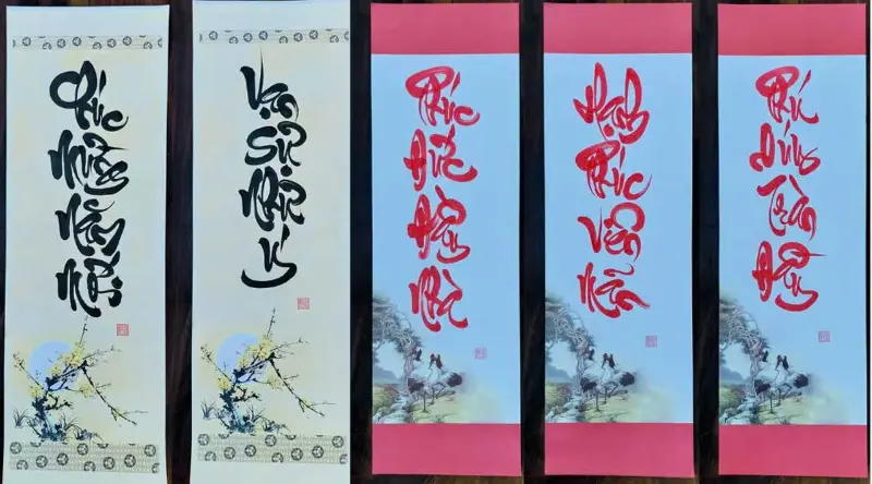 Tranh thư pháp mang ý nghĩa phong thủy cho không gian truyền thống