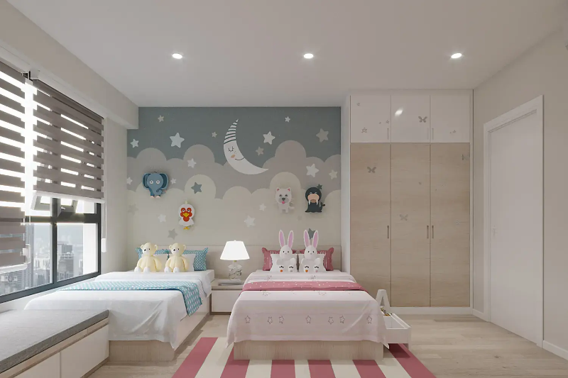 Tranh dán tường 3D cho bé giúp không gian thêm sinh động và sáng tạo