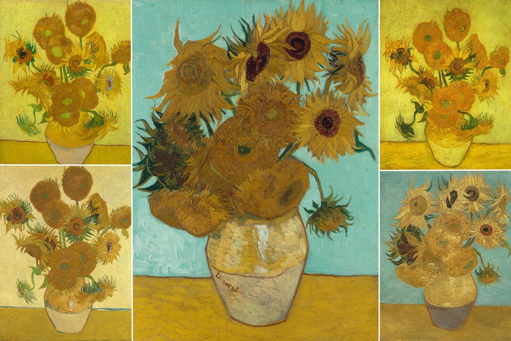 Tranh hoa hướng dương của van gogh
