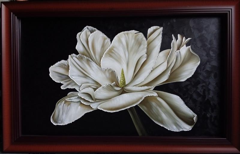Tranh sơn dầu hoa tulip