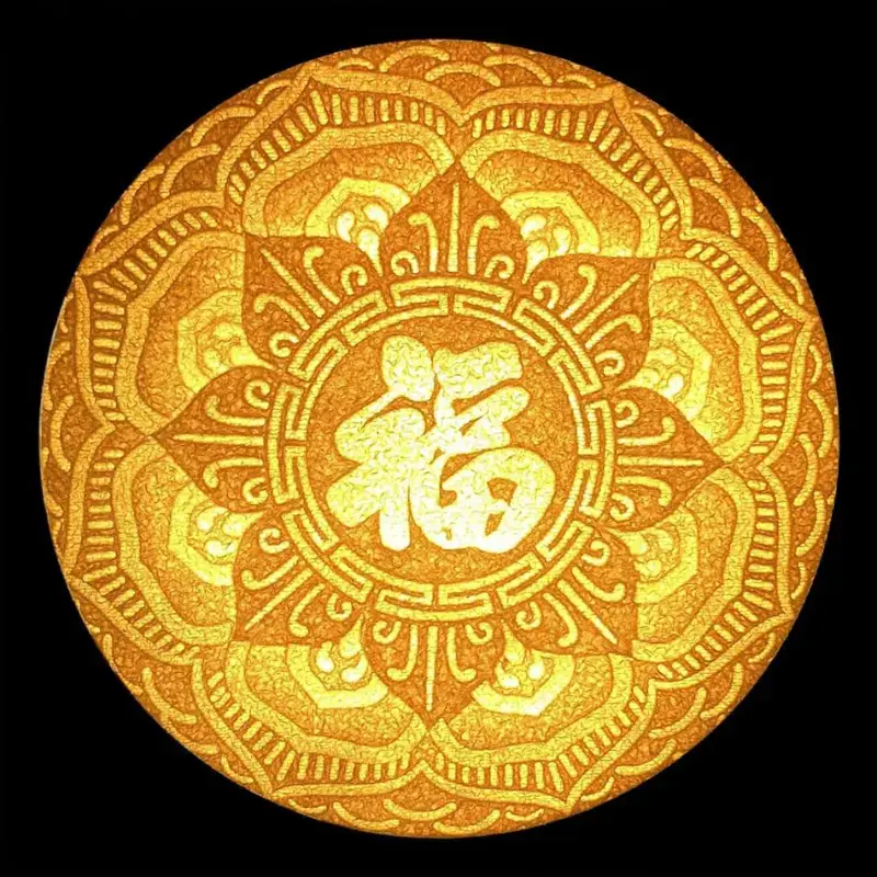Tranh trúc chỉ Mandala kết hợp tinh hoa phong thủy và nghệ thuật Việt Nam