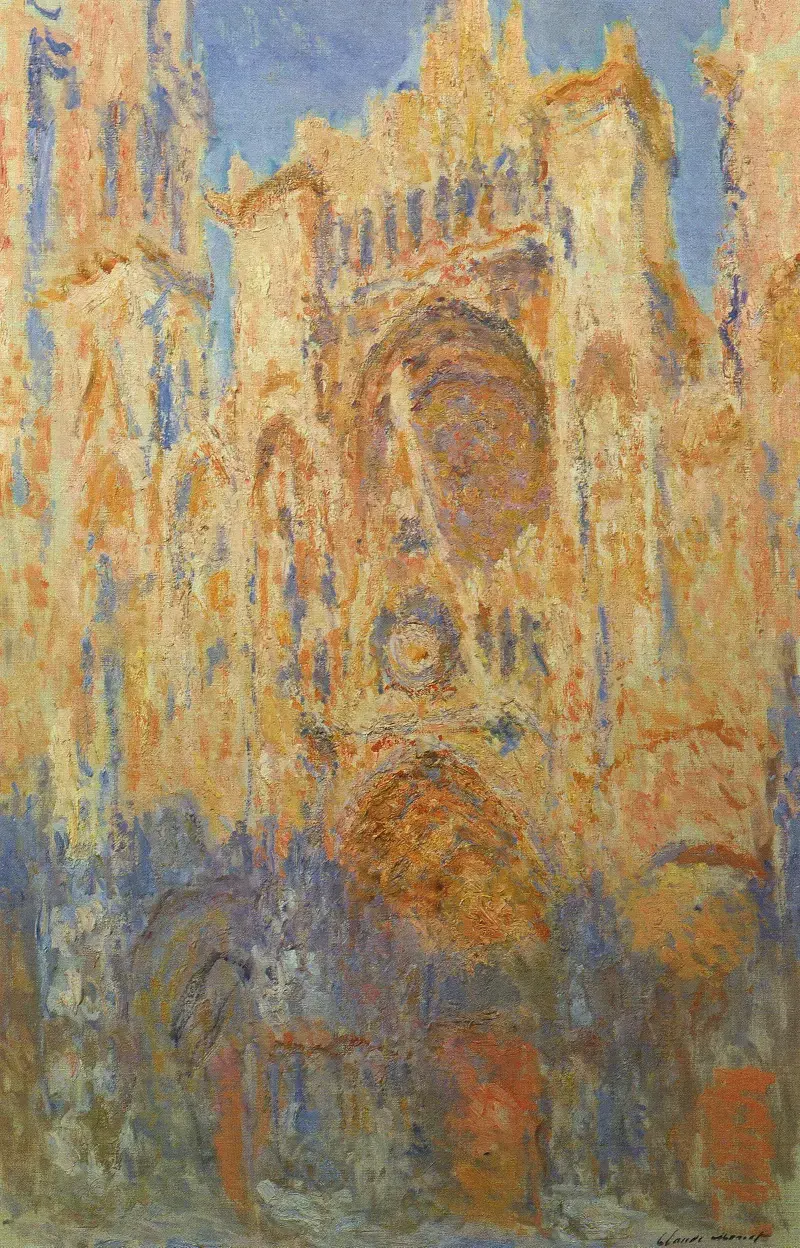 Rouen Cathedral ghi lại chuyển động ánh sáng theo thời gian trong ngày