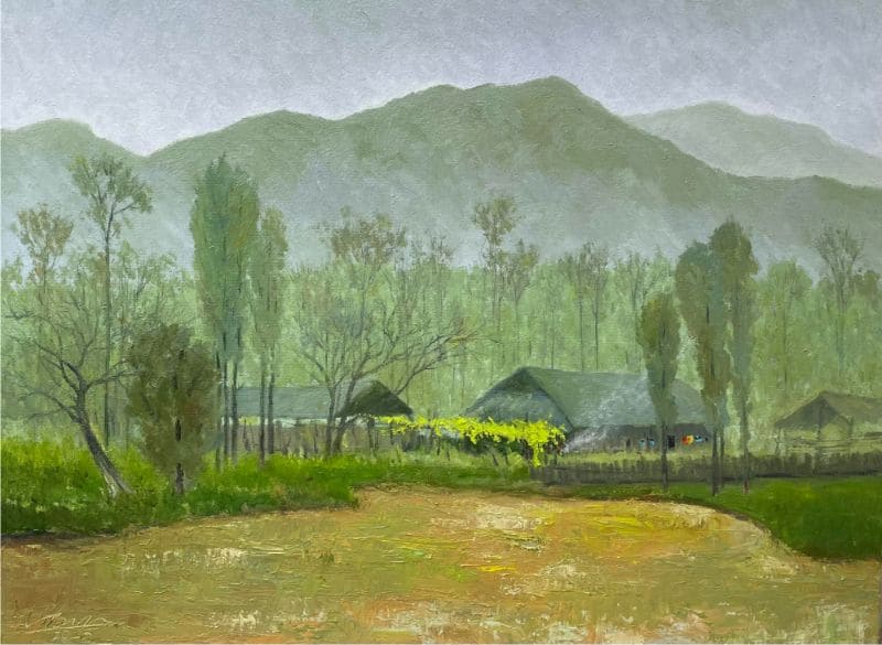 Tranh rừng núi hoang sơ