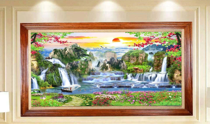 Tranh Đính Đá – Khám Phá Từ A đến Z Cho Người Mới 6 Tranh đính đá phong cảnh