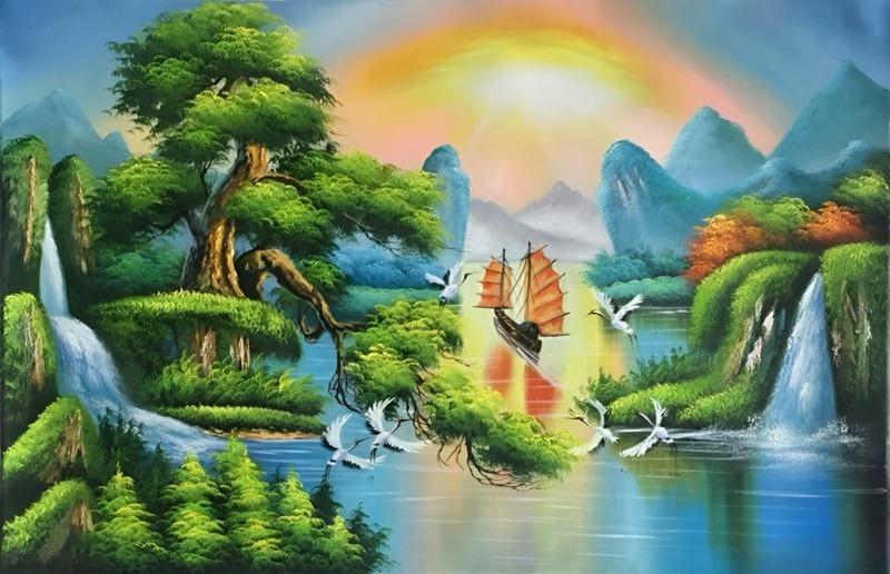 Tranh phong thuỷ mang hành Kim