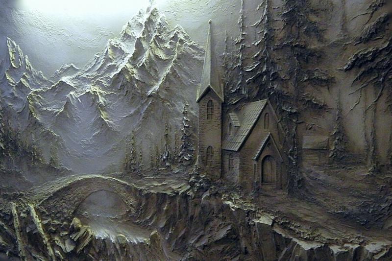 Top 99+ Mẫu Tranh Phù Điêu xi măng đắp nổi cho phòng khách 7 Tranh Phù Điêu với hình ảnh nhà thờ