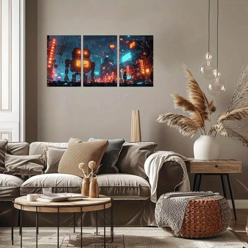 tranh pixel trừu tượng treo phòng khách