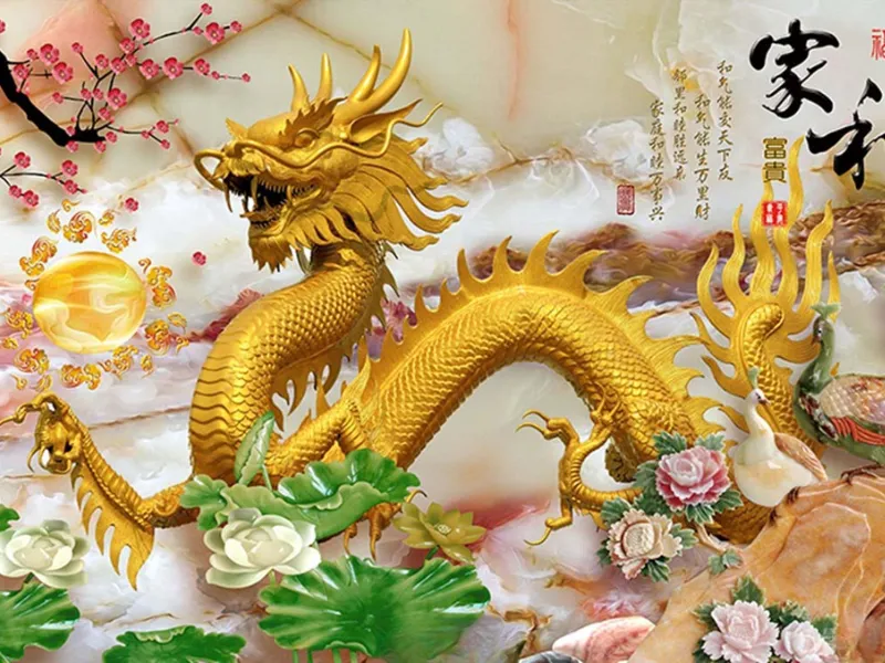 Tranh Rồng Vàng có ý nghĩa chiêu tài, giữ lộc 