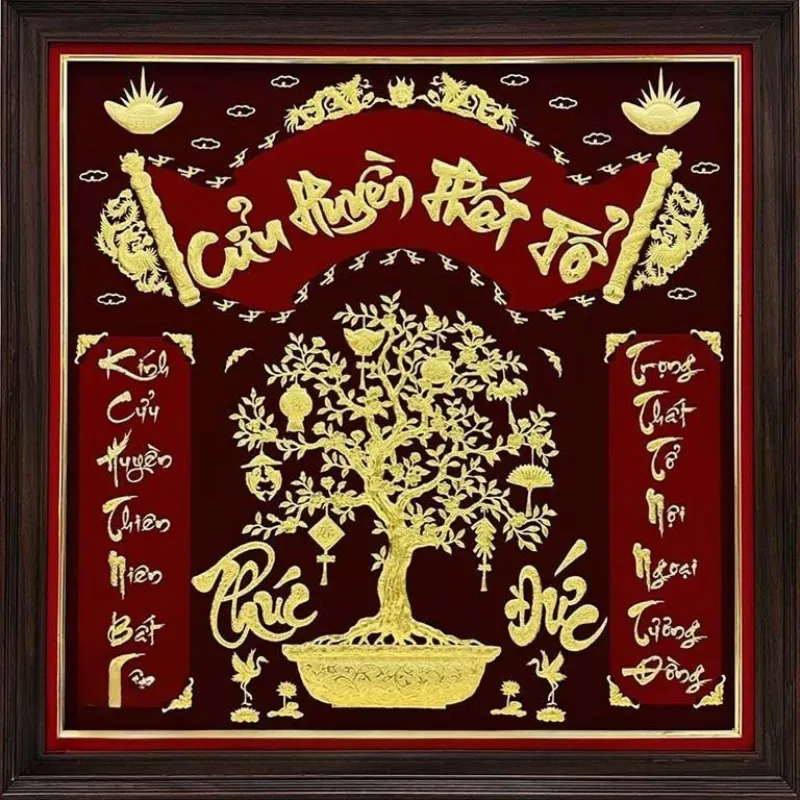 Tranh thờ với câu 