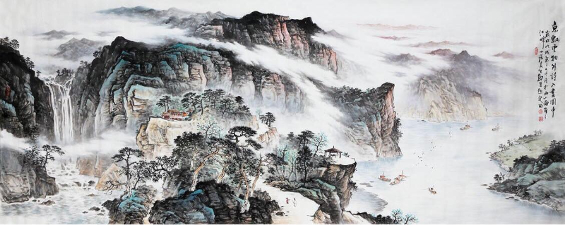 Tranh thủy mặc sơn thủy