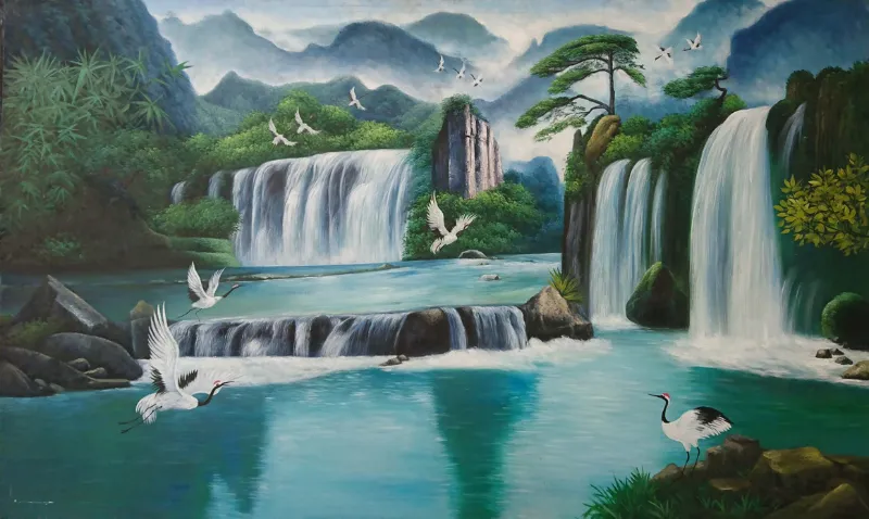 Người mệnh Kim phù hợp với tranh phong cảnh thu và ánh kim