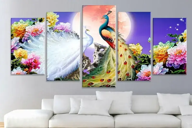 Chọn kích thước tranh phù hợp diện tích giúp phòng khách hài hòa và ấn tượng