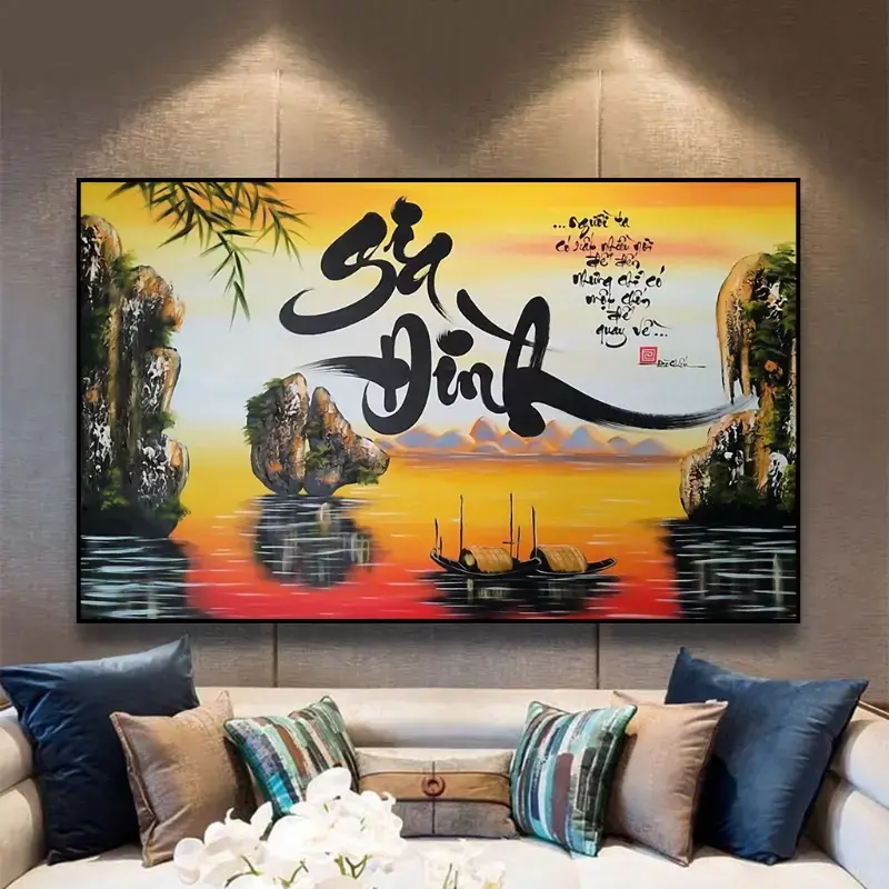 Chọn tranh theo màu sắc và mệnh giúp thu hút tài lộc và cân bằng phong thủy